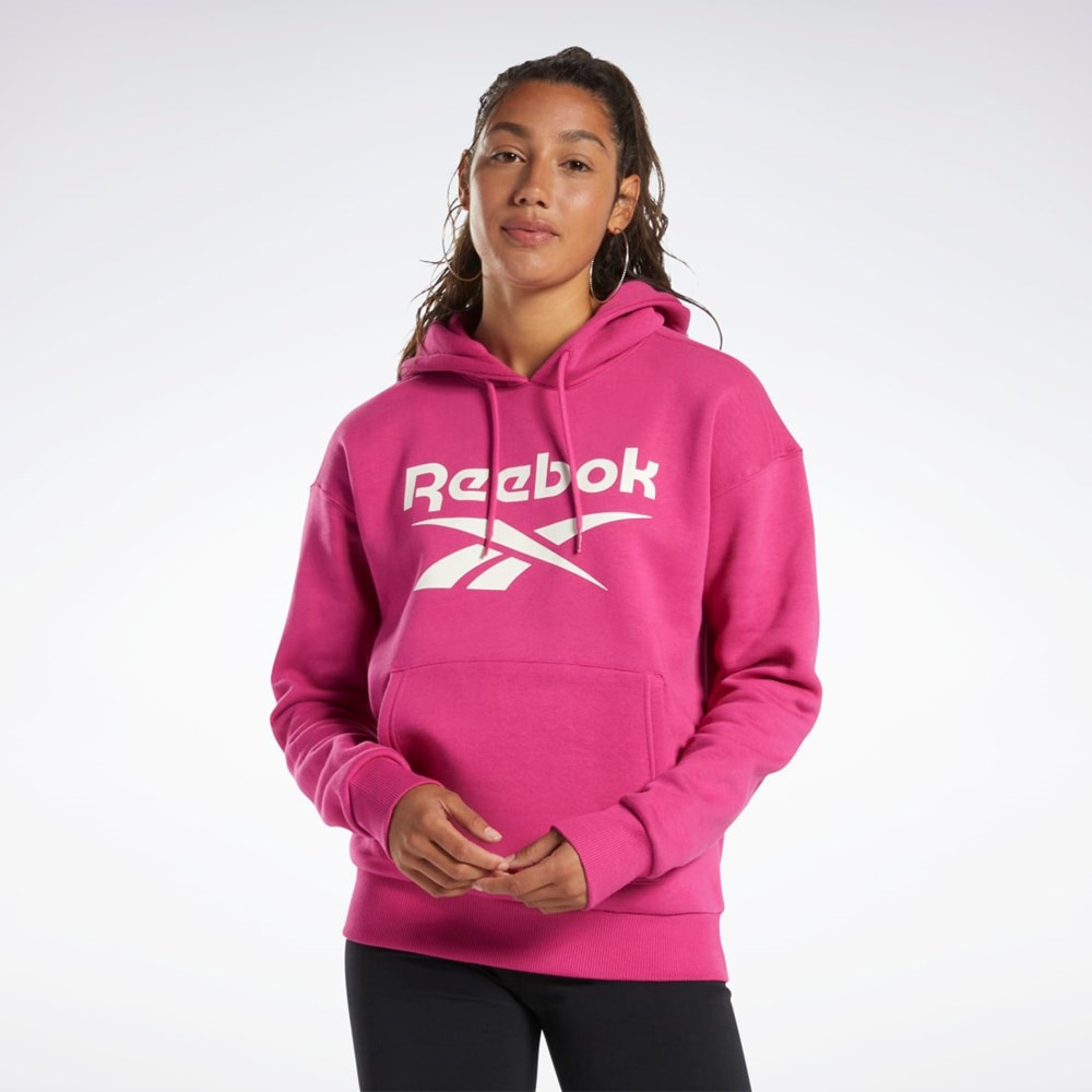 Semi Proud Pink Reebok Reebok Identity Logo Fleece Pullover Hoodie | HS0047