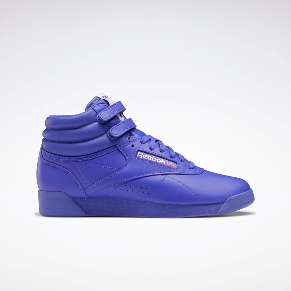 Solar Purple / Solar Purple / Ftwr White Reebok Freestyle Hi Shoes | GY4818