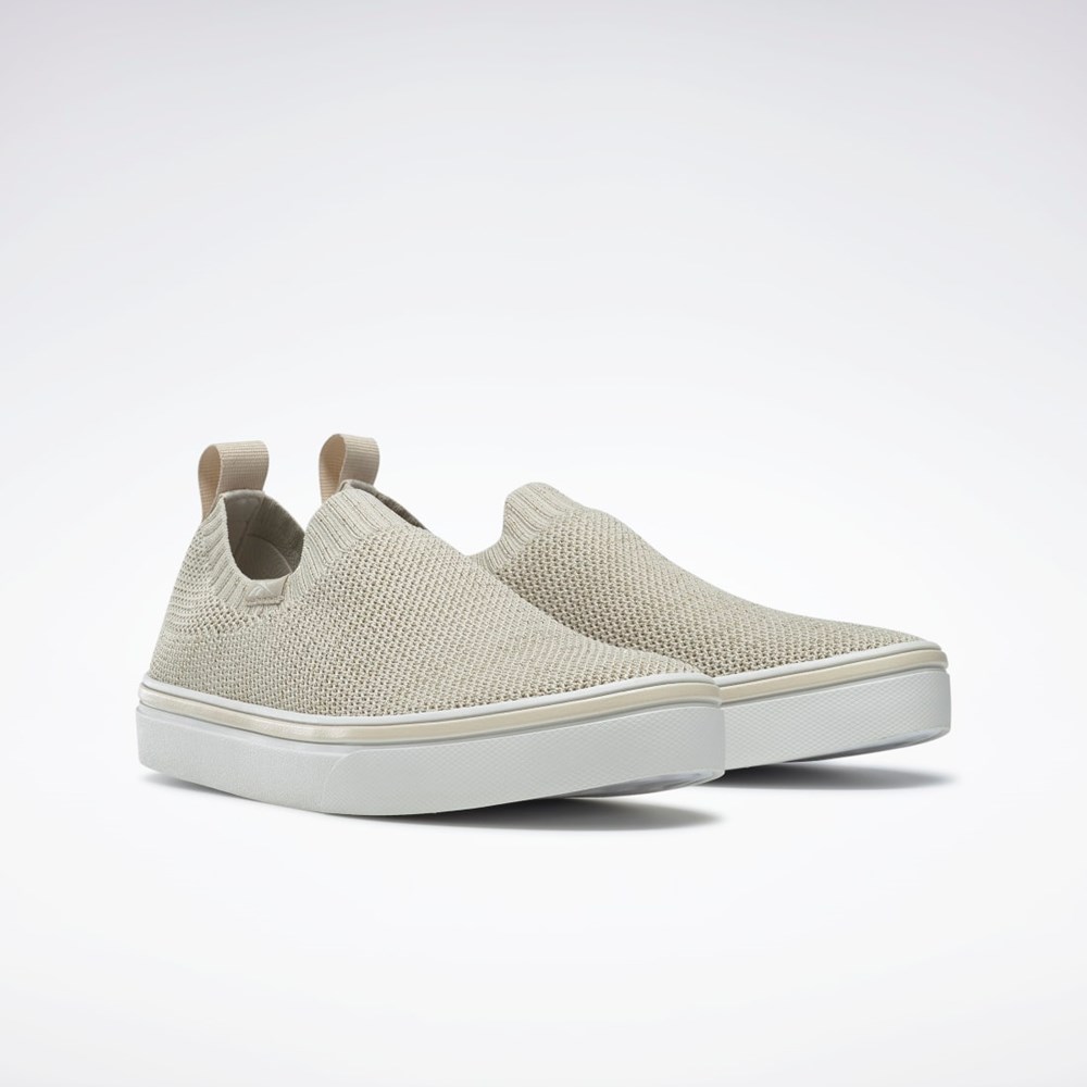 Stucco / Chalk / Ftwr White Reebok OnLux Slip-On Shoes | GY3257