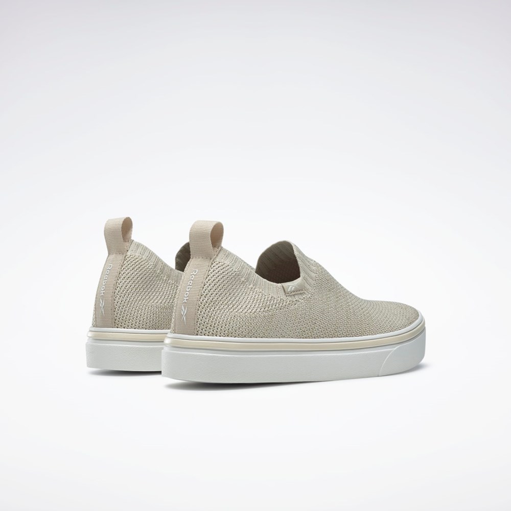 Stucco / Chalk / Ftwr White Reebok OnLux Slip-On Shoes | GY3257