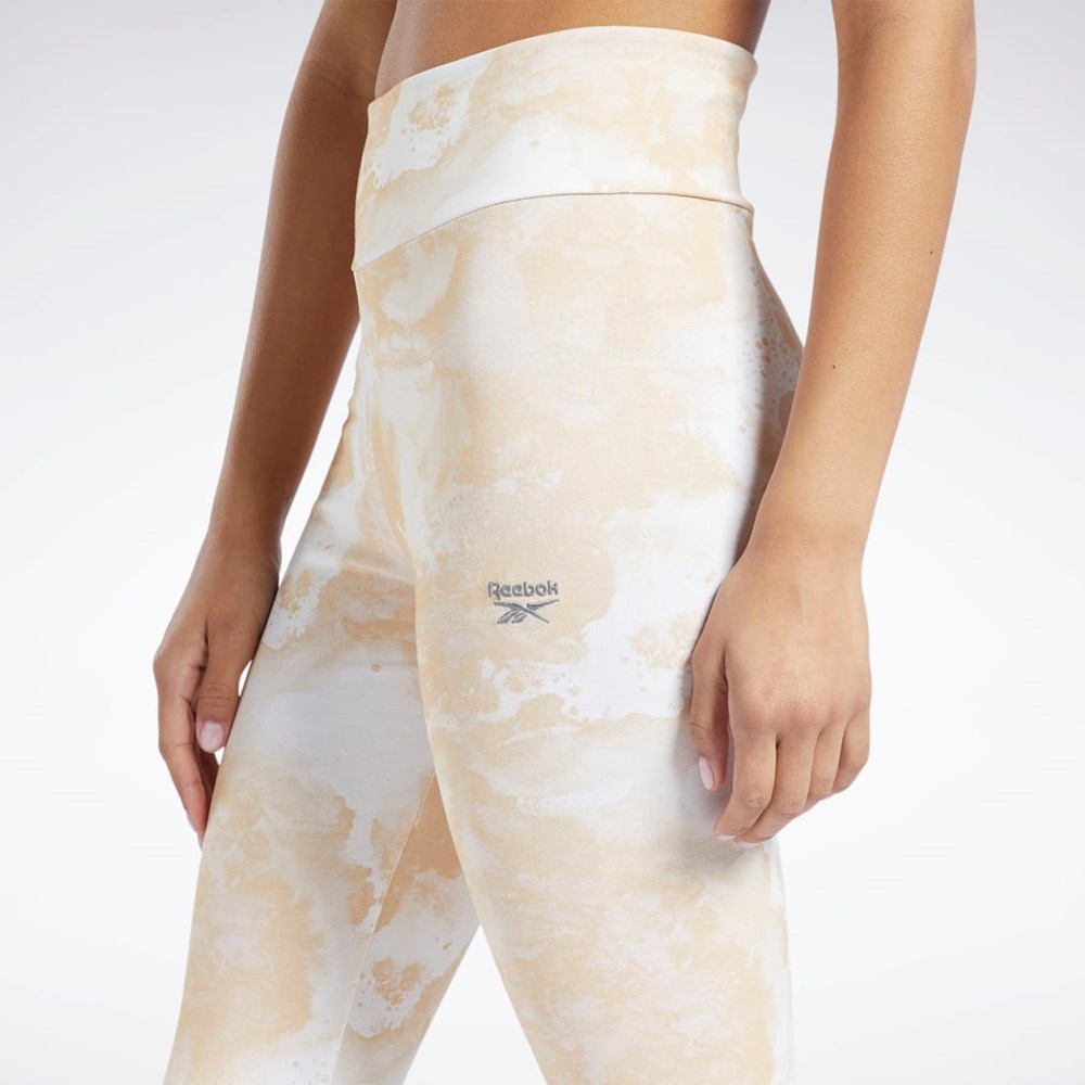 Stucco Reebok Classics Cloud Splatter-Print Leggings | H49279