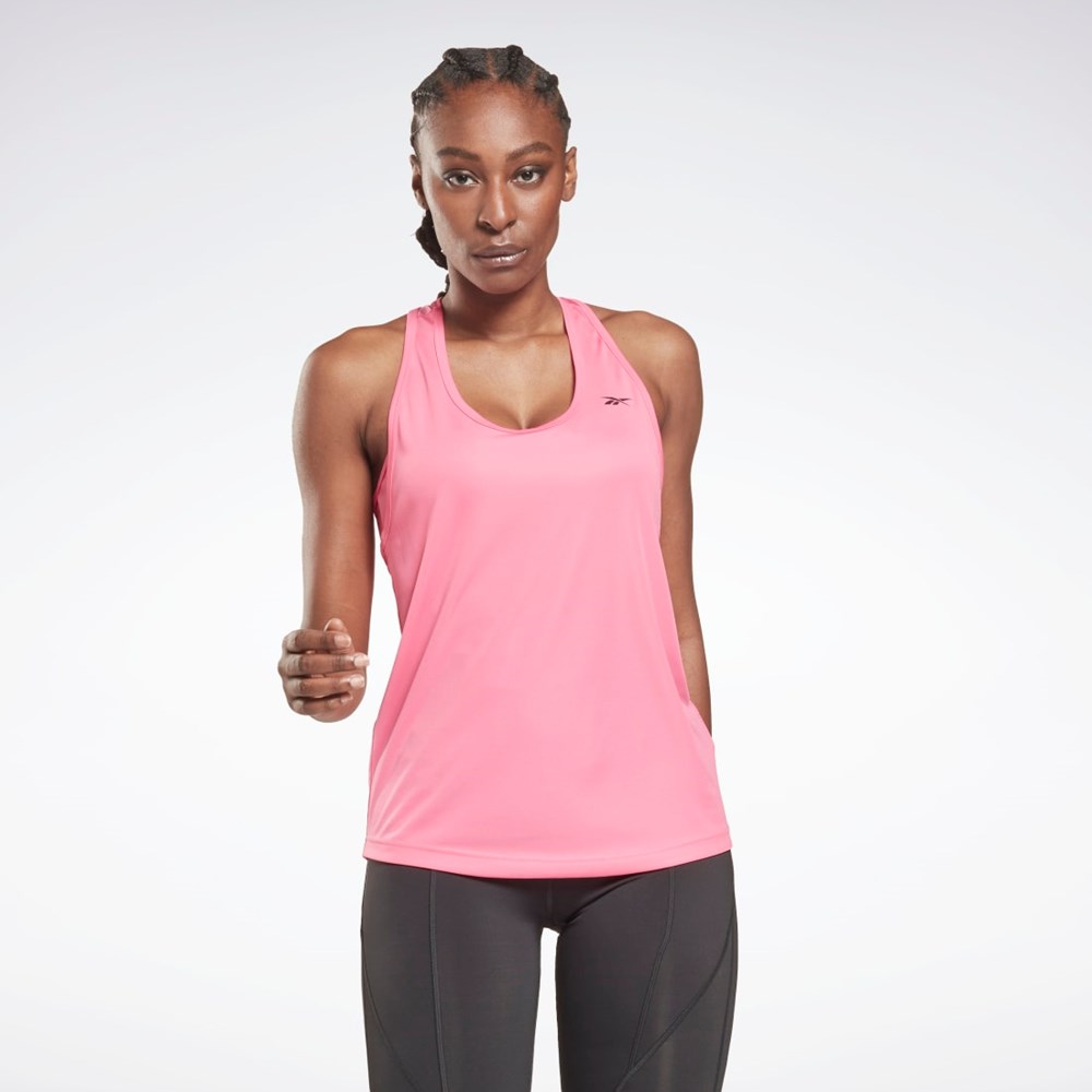 True Pink Reebok Mesh Back Tank Top | H65583