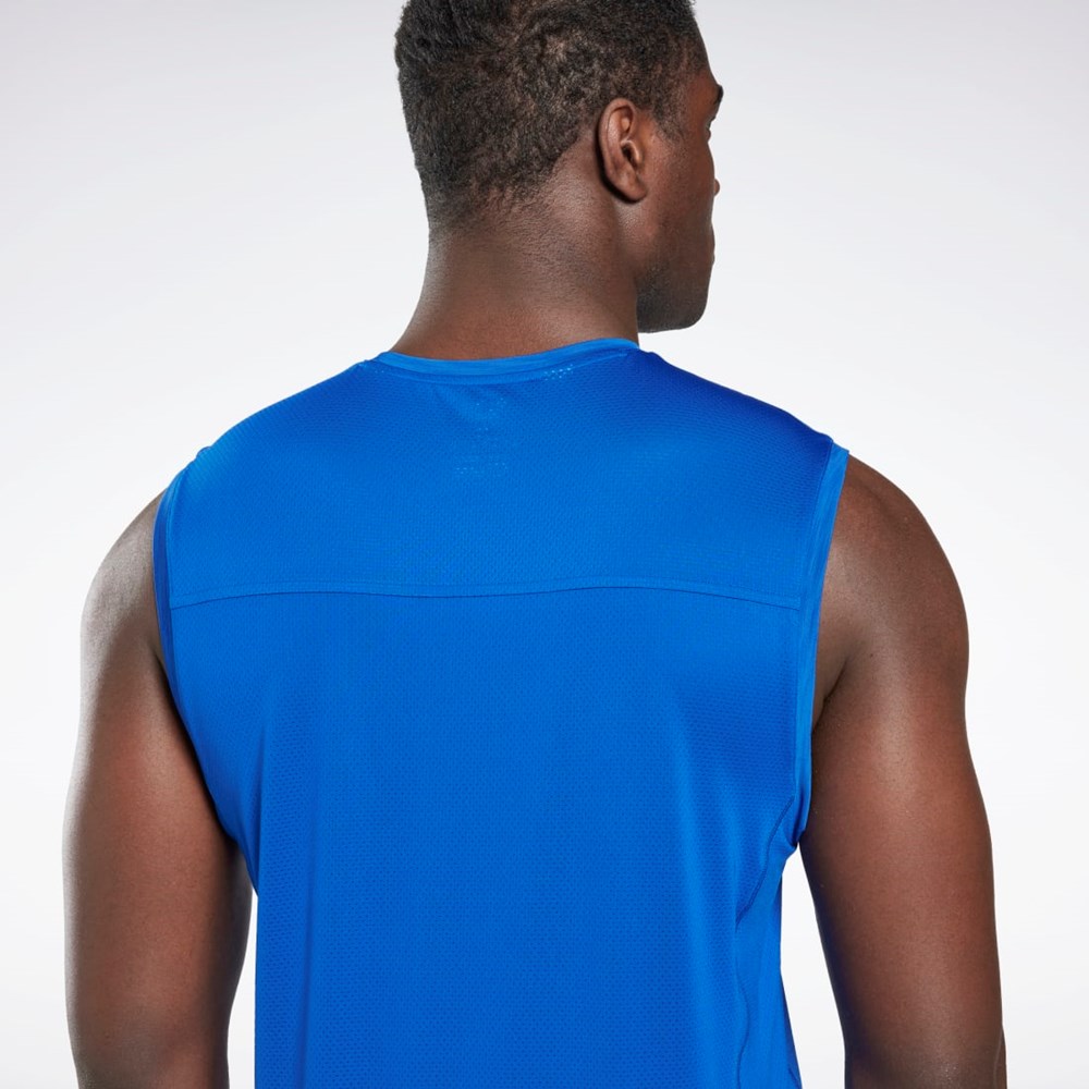 Vector Blue Reebok ACTIVCHILL Sleeveless T-Shirt | HI0492