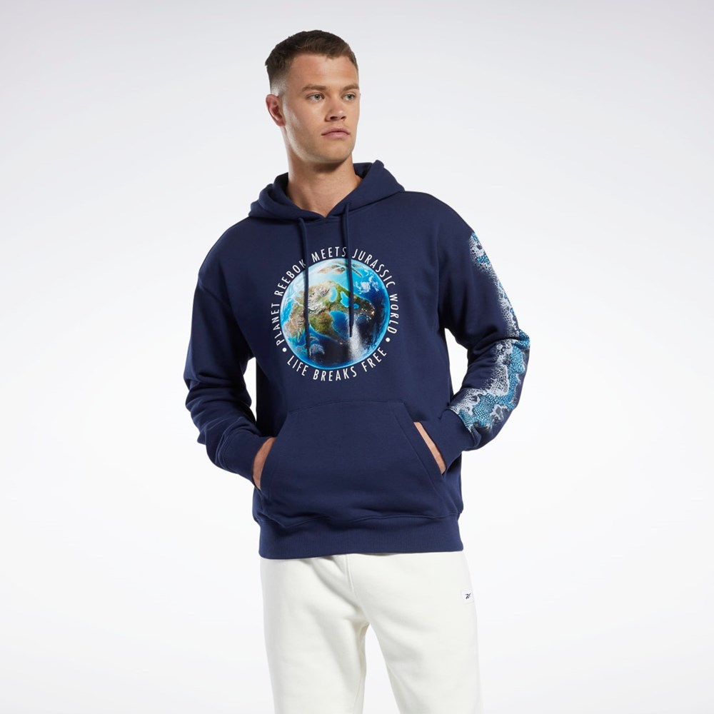 Vector Navy Reebok Jurassic World Graphic Hoodie | HT3320