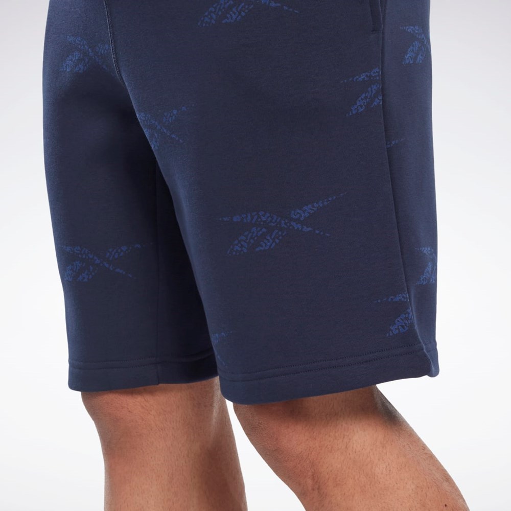 Vector Navy Reebok Reebok Identity Vector Fleece Shorts | HM9314