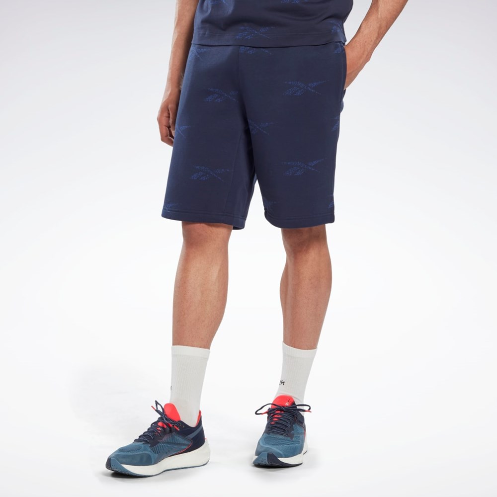 Vector Navy Reebok Reebok Identity Vector Fleece Shorts | HM9314