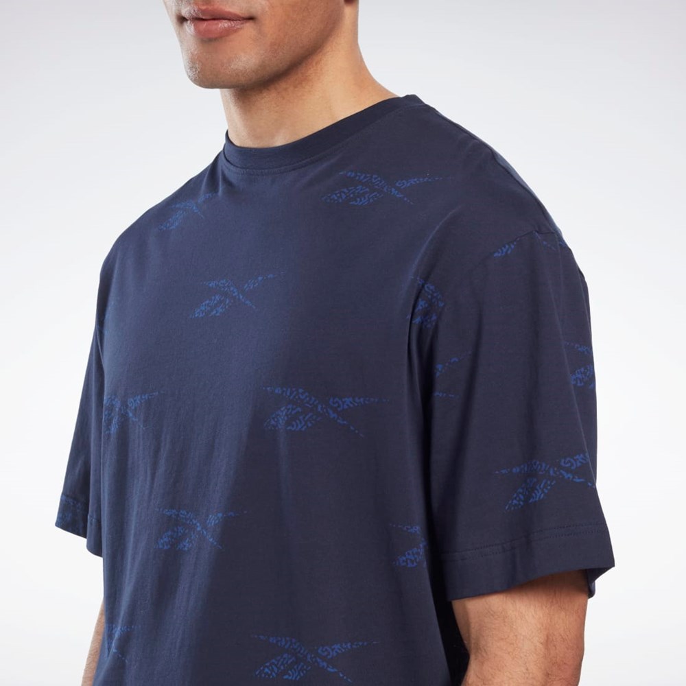 Vector Navy Reebok Reebok Identity Vector T-Shirt | HM9317