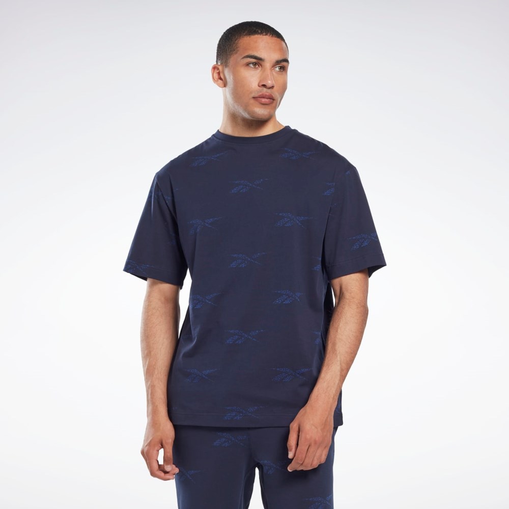 Vector Navy Reebok Reebok Identity Vector T-Shirt | HM9317