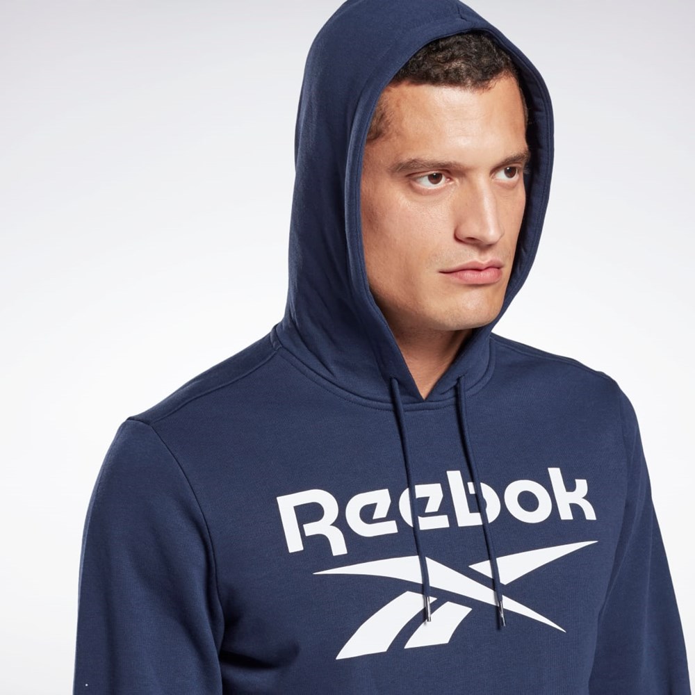 Vector Navy / White Reebok Reebok Identity Big Logo Hoodie | GQ3538