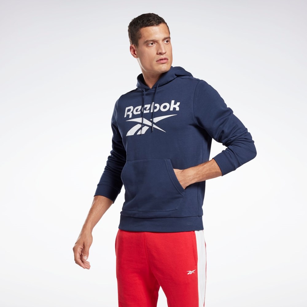 Vector Navy / White Reebok Reebok Identity Big Logo Hoodie | GQ3538