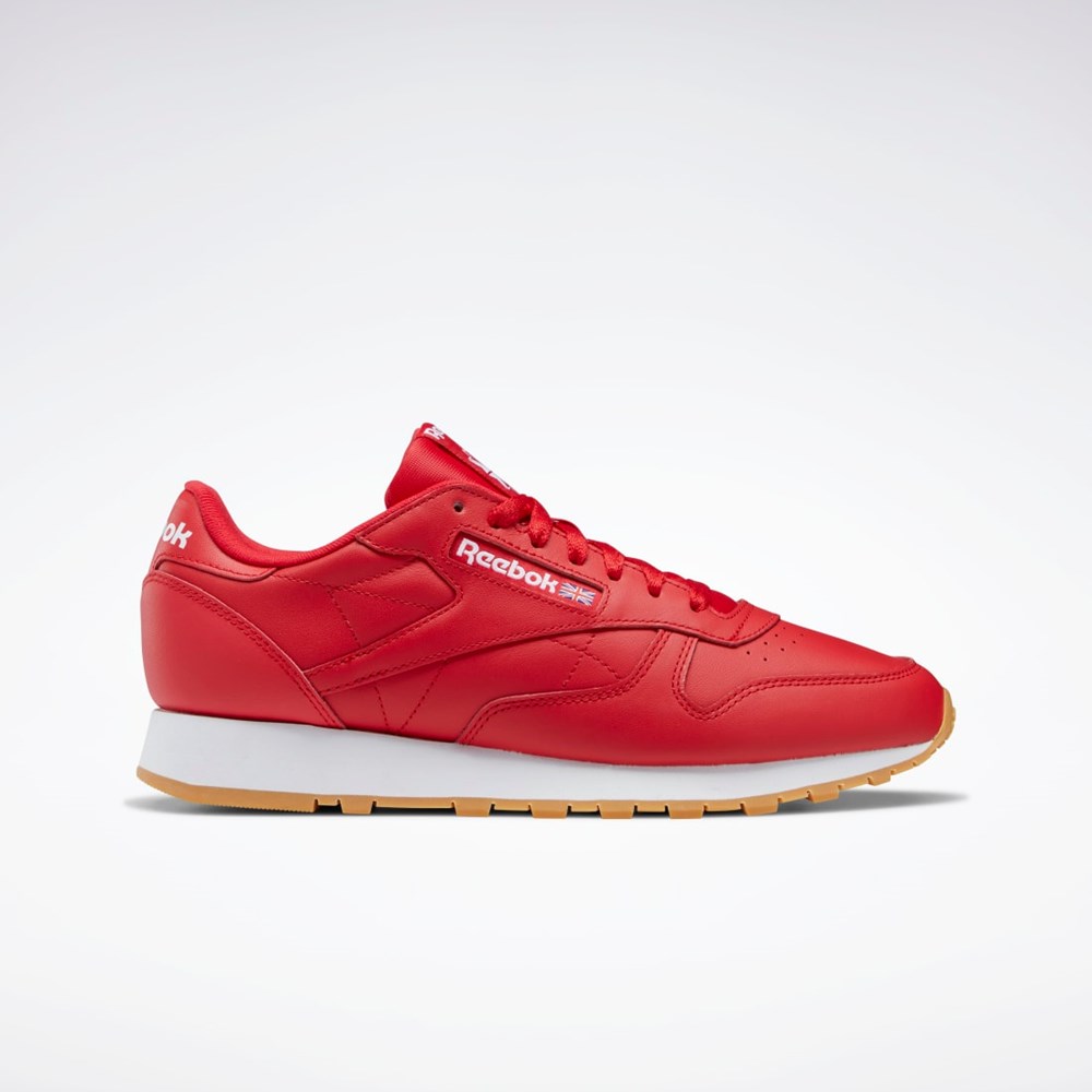 Vector Red / Ftwr White / Reebok Rubber Gum-03 Reebok Classic Leather Shoes | GY3601