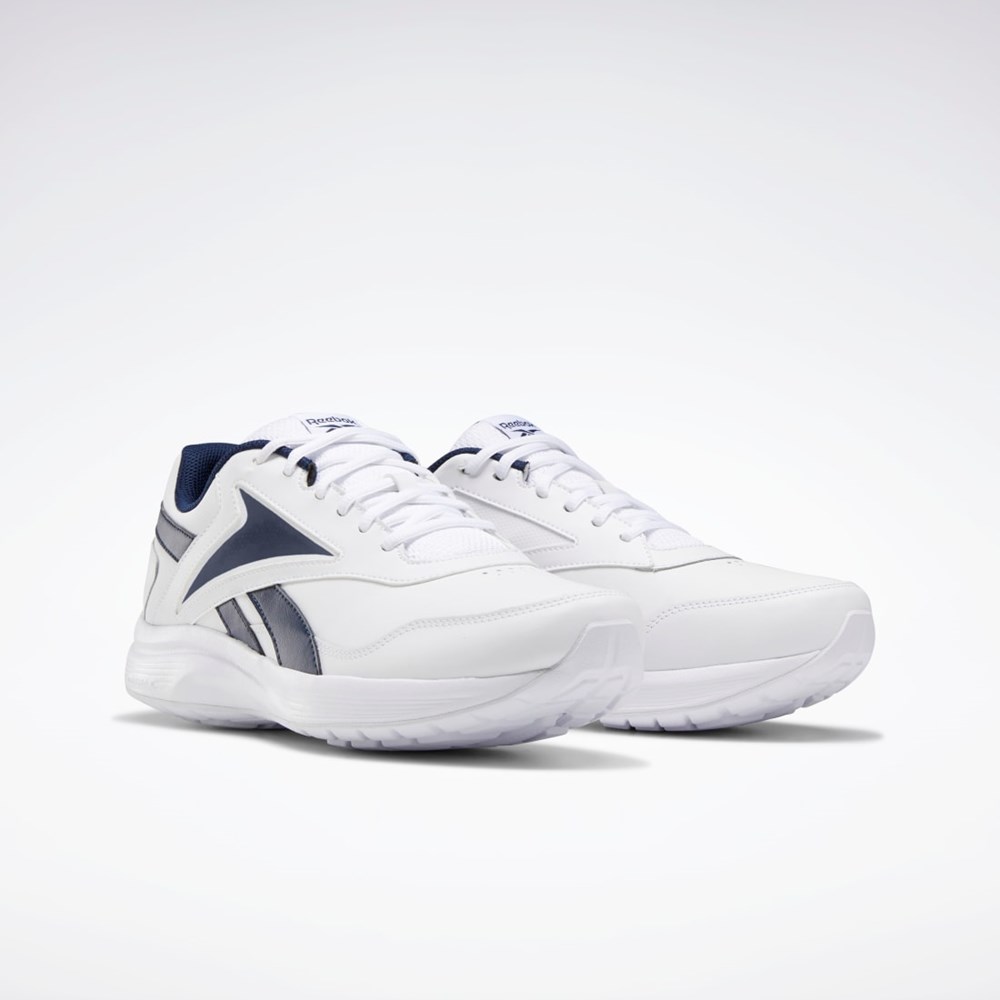 WHITE / Collegiate Navy / Collegiate Royal Reebok Walk Ultra 7 DMX MAX Shoes | EH0862