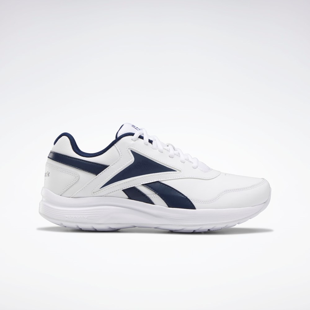 WHITE / Collegiate Navy / Collegiate Royal Reebok Walk Ultra 7 DMX MAX Shoes | EH0862