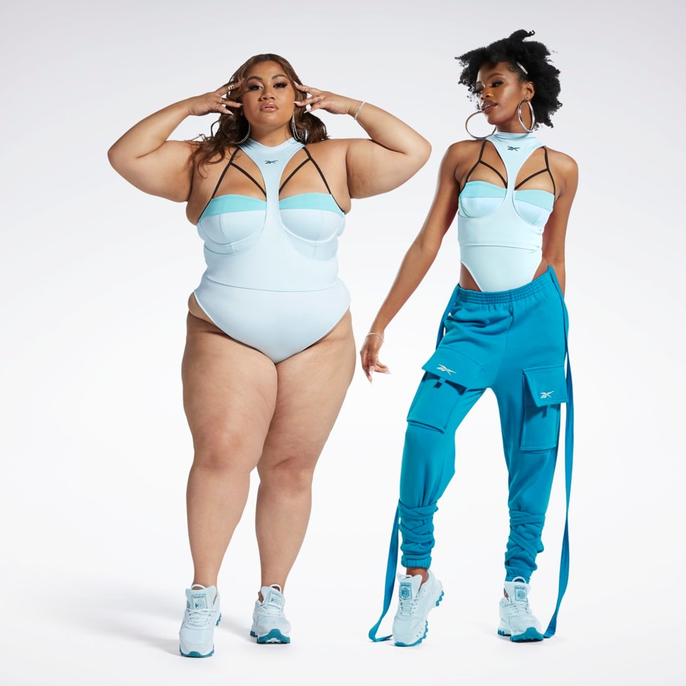 Whisper Blue / Seaport Teal Reebok Cardi B Body Layer (Plus Size) | HS4281