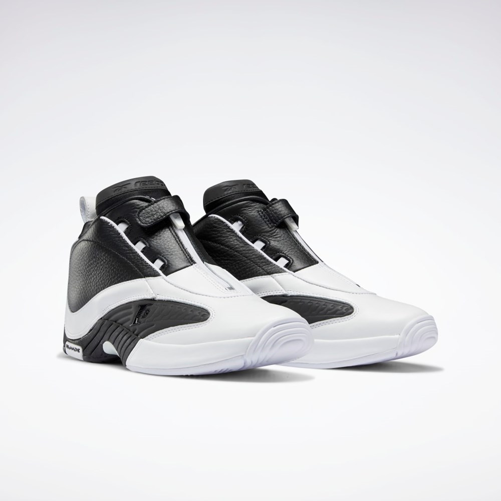 White / Black / Silver Met. Reebok Answer IV Basketball Shoes | FY9691