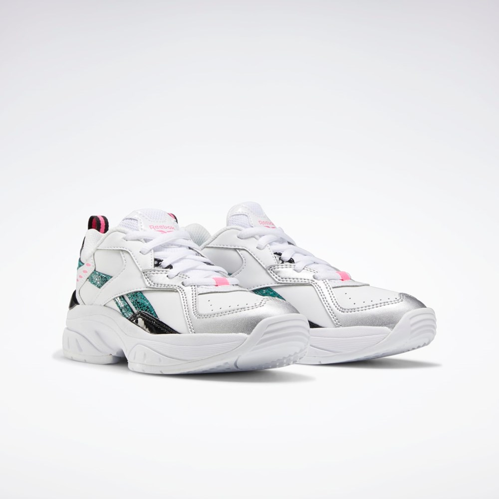 White / Black / Totally Teal Reebok Reebok Xeona Shoes - Preschool | FW8432