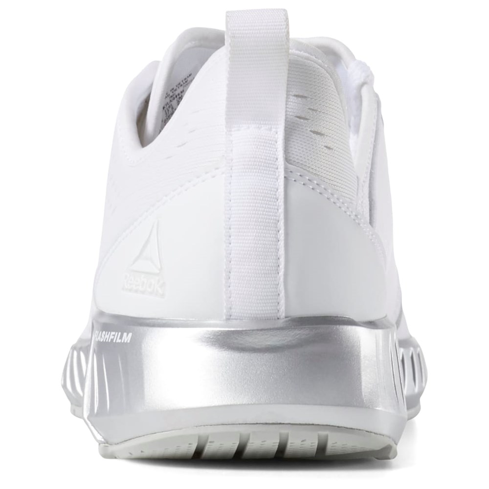 White / Chrome / Silver Reebok Flashfilm Running Shoes | DV6973