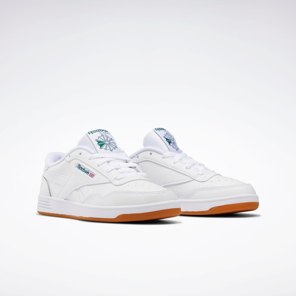 White / Clover Green / White Reebok Reebok Club MEMT Shoes | EH2978