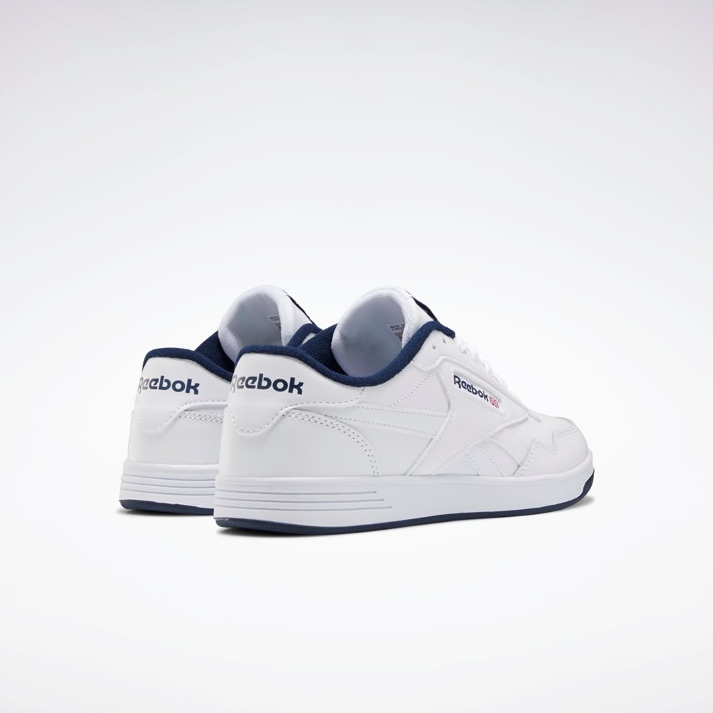 White / Collegiate Navy / White Reebok Reebok Club MEMT Shoes | FW8206