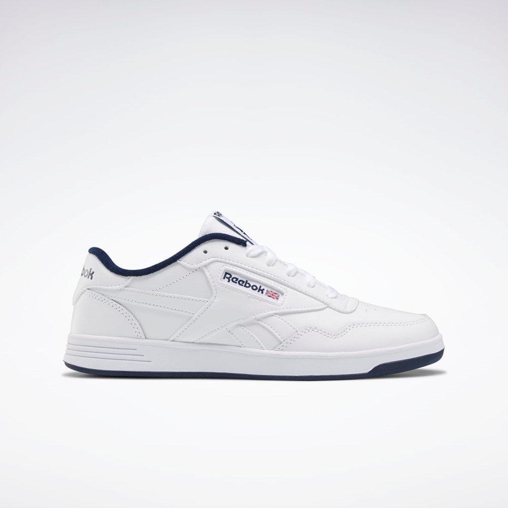 White / Collegiate Navy / White Reebok Reebok Club MEMT Shoes | FW8206