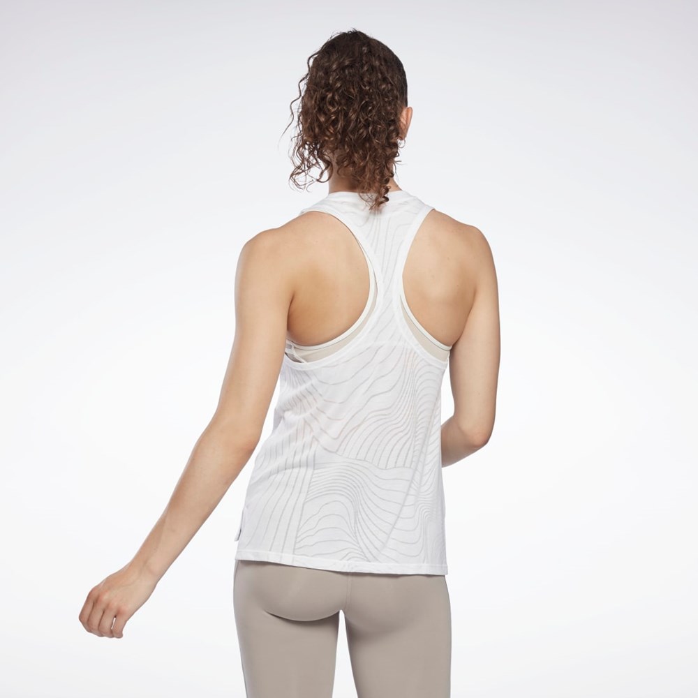 White Reebok Burnout Tank Top | H49087