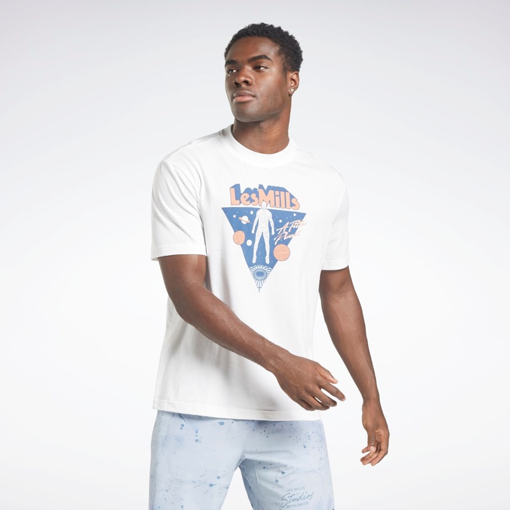 White Reebok Les Mills® Oversized Graphic T-Shirt | HD4135