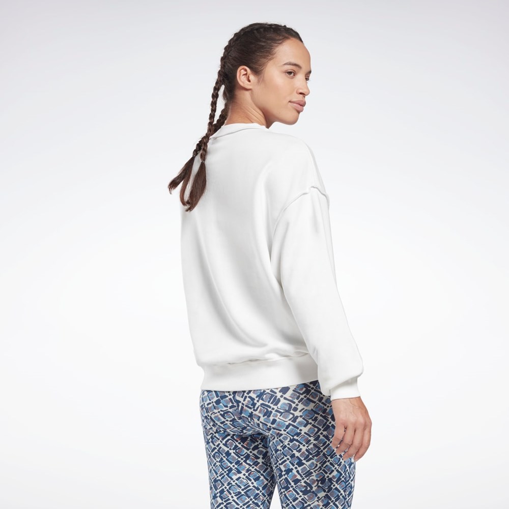 White Reebok MYT Crew Sweatshirt | HB1074