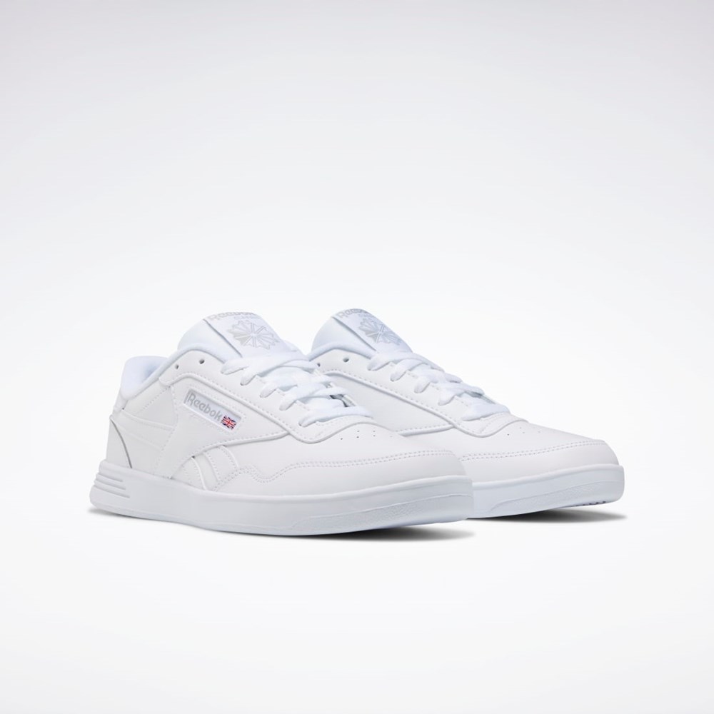 White / White / Steel Reebok Reebok Club MEMT Wide Shoes | FW8225