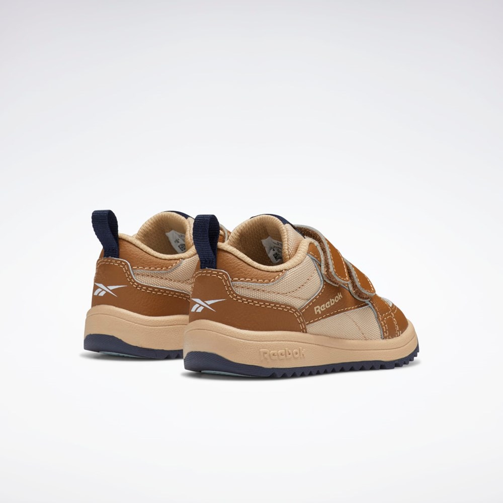 Wild Brown / Sahara / Vector Navy Reebok Weebok Clasp Low Shoes - Toddler | GV8552