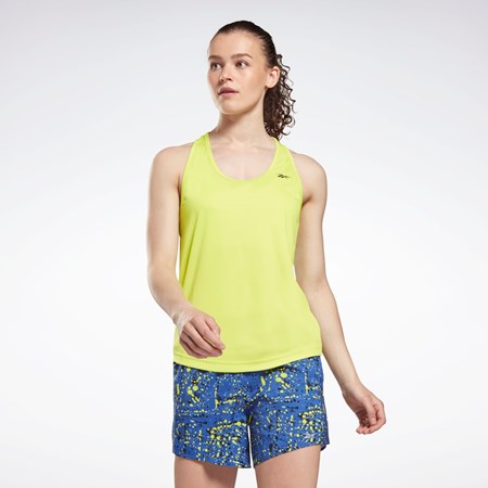 Acid Yellow Reebok Mesh Back Tank Top | GR9522