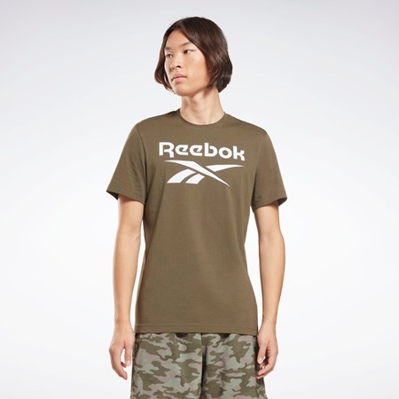 Army Green Reebok Reebok Identity Big Logo T-Shirt | HF0767