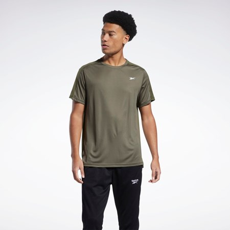 Army Green Reebok Workout Ready Tech T-Shirt | HG0659