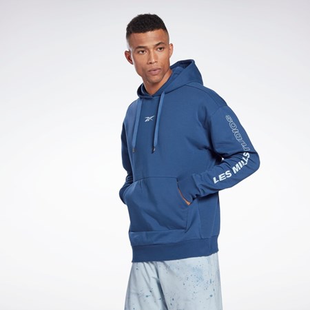 Batik Blue Reebok Les Mills® DreamBlend Cotton Hoodie | HD4145