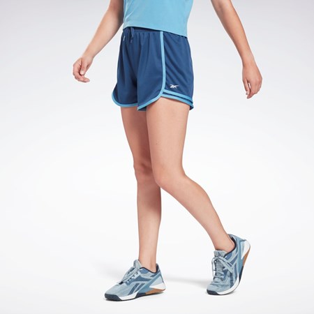 Batik Blue Reebok Workout Ready High-Rise Shorts | H65579