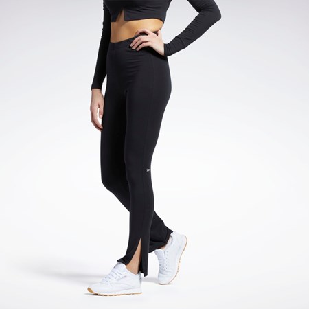 Black Reebok Classics Cotton Leggings | HH7367