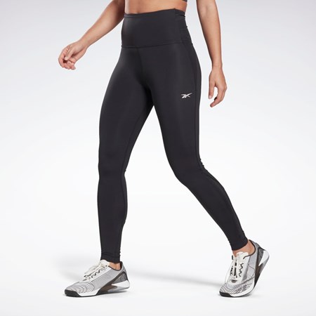 Black Reebok Lux Perform High-Rise Leggings | HB2003