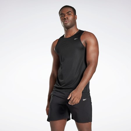 Black Reebok Running Speedwick Singlet | HG6740