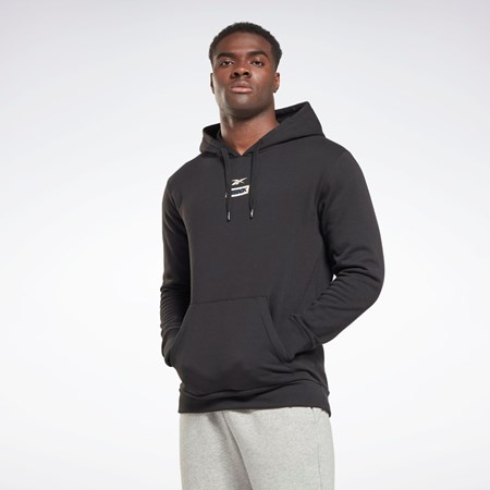 Black Reebok THERMOWARM+GRAPHENE Cotton Hoodie | HG8903