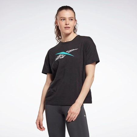 Black Reebok Training Essentials Modern Safari Graphic Tee | HD0947