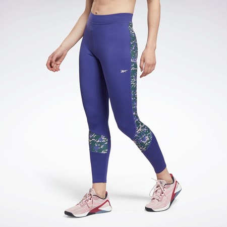 Bold Purple Reebok Modern Safari Leggings | HH8056