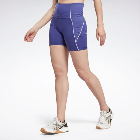 Bold Purple Reebok Workout Ready Poly Shorts | HH8065