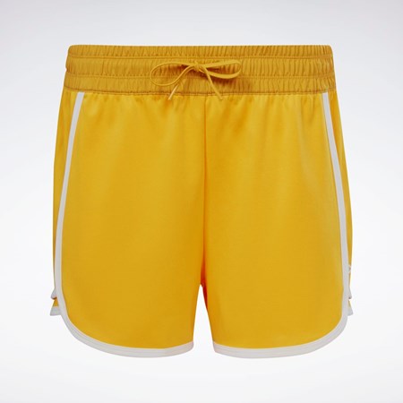 Bright Ochre Reebok Workout Ready High-Rise Shorts | HK4832