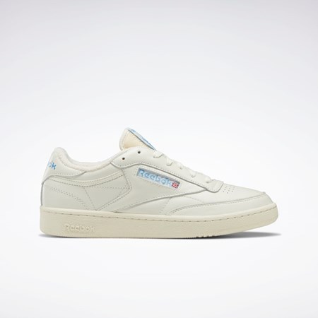 Chalk / Alabaster / Essential Blue Reebok Club C 85 Vintage Shoes | GX3680