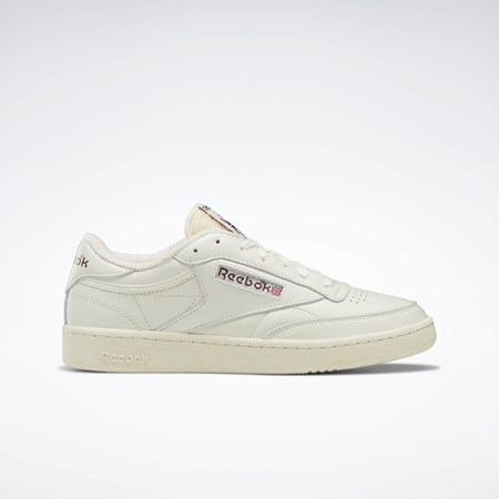 Chalk / Alabaster / Maroon Reebok Club C 85 Vintage Shoes | GX3681