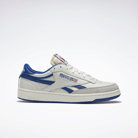 Chalk / Collegiate Royal / Excellent Red Reebok Club C Revenge Vintage Shoes | FW4863