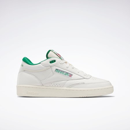 Chalk / Glen Green / Classic White Reebok Club C Mid II Vintage Shoes | H68833