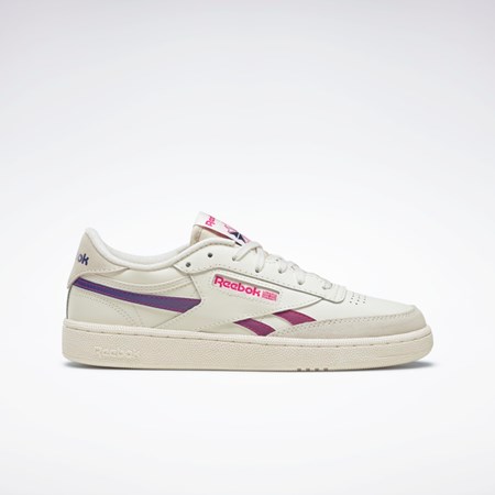 Chalk / Proud Pink / Bold Purple Reebok Club C Revenge Shoes | GX1698