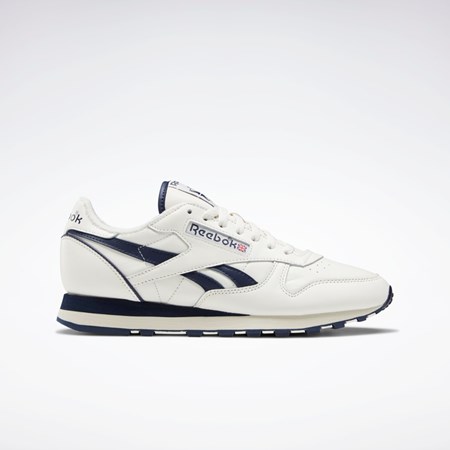 Chalk / Vector Navy / Alabaster Reebok Classic Leather 1983 Vintage Shoes | GX6123