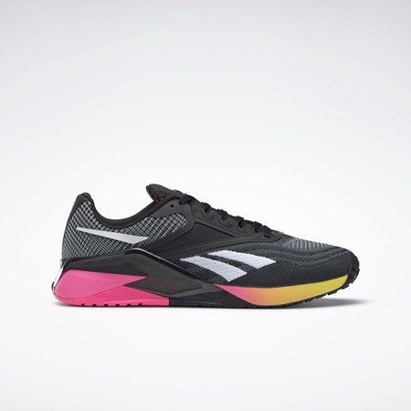 Core Black / Atomic Pink / Acid Yellow Reebok Reebok Nano X2 Training Shoes | GW5148