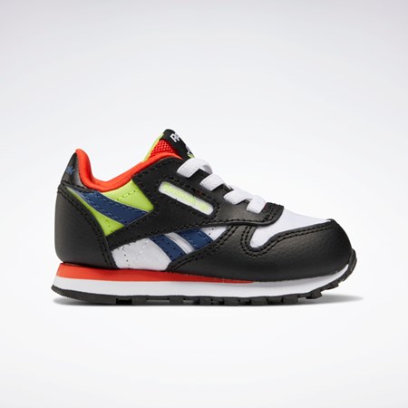 Core Black / Ftwr White / Dynamic Red Reebok Classic Leather Shoes - Toddler | GX1104